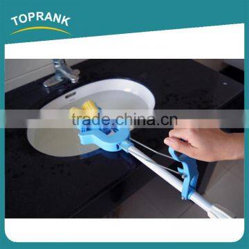 Toprank Eco Double Roller Home Easy Use Floor Cleaning Mop Magic Folding 360 Squeeze Yellow Sponge PVA Mop photo-3