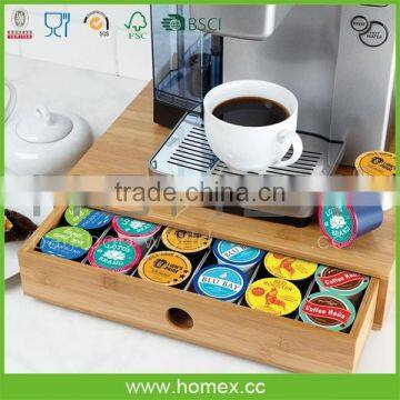 Salable Bamboo Coffee Pod Caddy/ HOMEX - FSC,BSCI photo-2