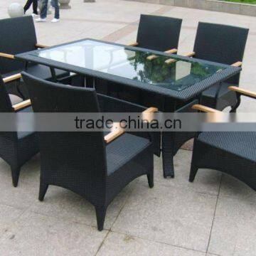 Rattan Outdoor/living Room Furniture PE Rattan Dining Sets for 6 Persons photo-3