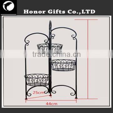 Chinese Factory Flower Pot Rack Hot Sale Iron Flower Pot Stand Plant Display Rack photo-6