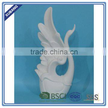 Porcelain goose crafts home decoration/Ceramic swan statue wholesale