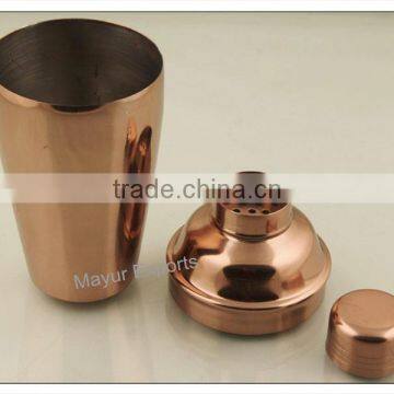 Stainless Steel Cocktail Shaker - Copper Finish photo-2