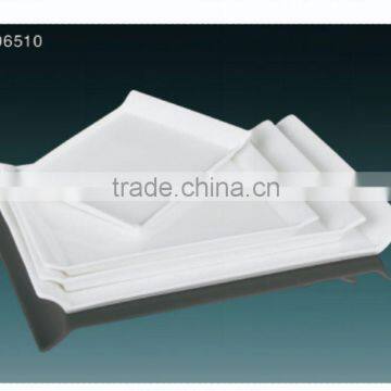 2014 Hot Sale White Ceramic Retangle Plate