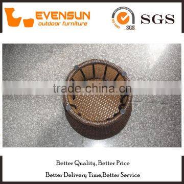 Coffee Shop PE Rattan Table For Stackable Garden Set photo-4