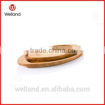 bamboo food plate set