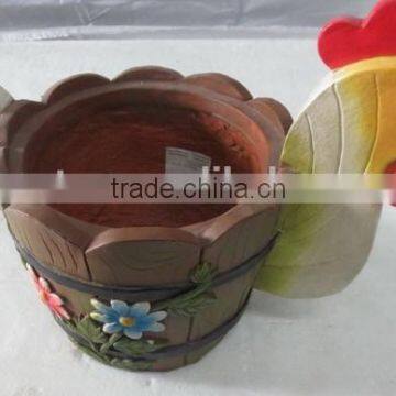 Colorful Garden Balcony Fiberglass Animal Shape Planters Pot photo-2