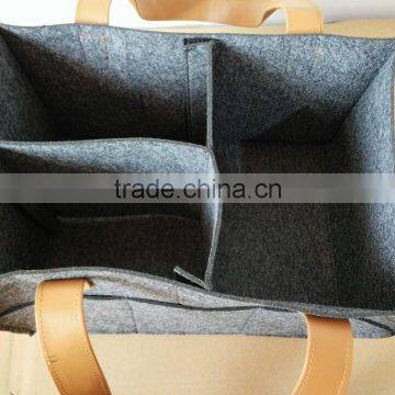 China Suppliers Factory Felt Baby Diaper Caddy Nursery Storage Bag for Diapers photo-2