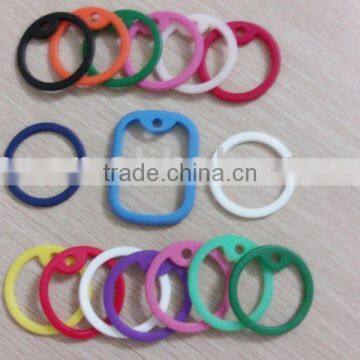Assorted color silicone military dog tag