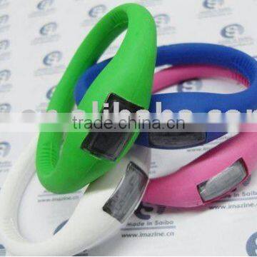 Fashional silicone rubber Ion sports watch