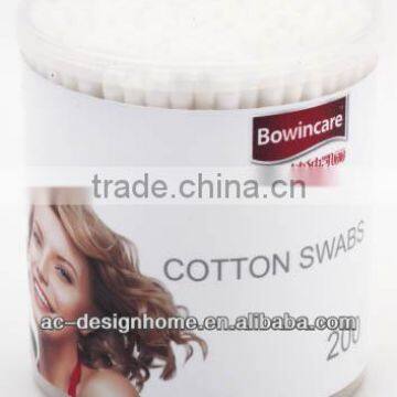 200 PCS 7.75CM/3" PLASTIC STICK COTTON SWABS