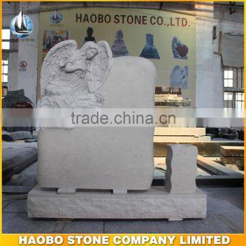 Top quality Marble angel monument canada headstone