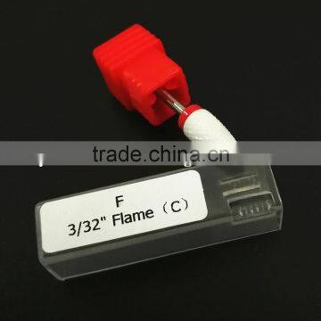 Shank Diameter 2.3mm Fine Type Ceramic Burr For Nail 1 Piece Huaxing Flame Head Huaxing Head Diameter photo-2