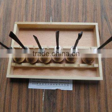 KMJ-121412 woodworking turning tool 6 pc sets ,hand carving chisels ,graved chisels