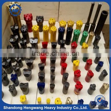 H22, H25 tapered button bit, 38mm, 41mm, 43mm, 7 degree, 11 degree and 12 degree