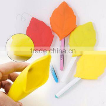 food grade silicone pocket cup areca leaf shape silicone cups