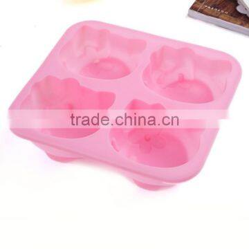 Pink silicone cake molds baking tools