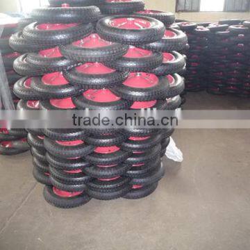 4.00-8 Top Sales High Quality Popular Rubber Coated Wheel photo-4