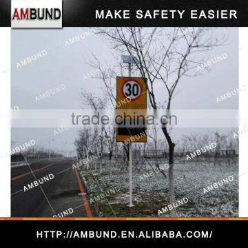 Solar Solar Power Speed Radar Sign LED Display Speed Limit Sign Warning Detector Radar Speed Sign photo-3