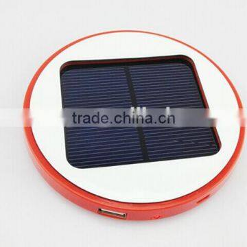 1800mAh Round Mirror Shape Solar Power Bank Adsorption Available photo-6
