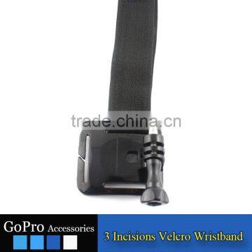 2016 New Wholesale GoPros 3 Incisions Nylon Button Wrist Band for Gopros Heros 4 3 3+ GP06 photo-2