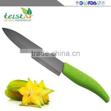 The New 2015 Manufacturers Selling Silicone Handle Black Green Household Ceramic Kitchen Knife Sharp photo-2