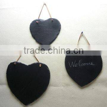 Heart Memo Chalk Board Chalkboard Wooden Washed 3 Sizes