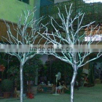 Artificial no Leaves of Tree Trunk White Wooden Trunkdecoration Fiberglass Artificial Trunk for Sale photo-6