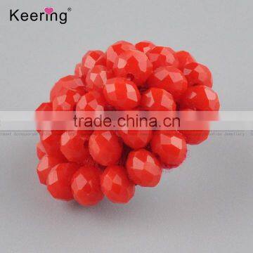 Wholesale decorative fancy small red resin button for garments and clothing WBKA-291