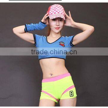 Wholesale girls cheap top and pants sport wear with hat BB0025