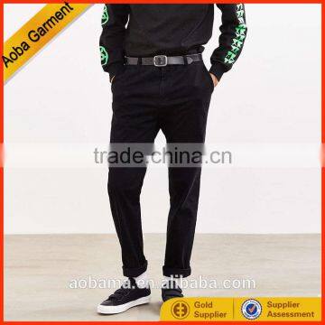 casual black fashion style hot sale men long trousers