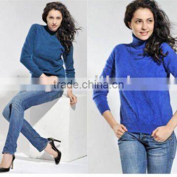 Ladies' pure 100%cashmere knitted Fashion sweater