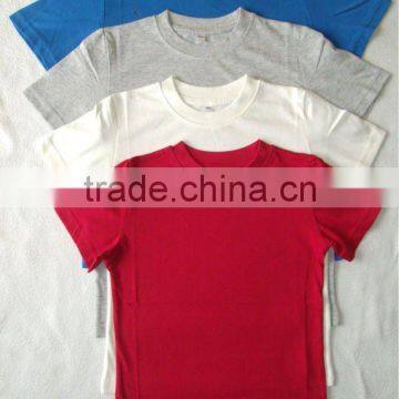 100% combed cotton boys short sleeve blank t-shirts , Children blank t-shirts,