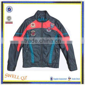 Newest fashion winter leather sport jacket for men