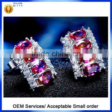 Wholesale Price 925 Sterling Silver Natural Amethyst Earrings Fashion Jewelry Elegent Earrings for Women photo-2
