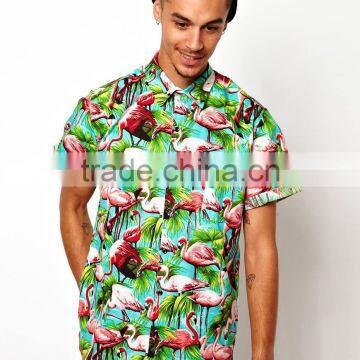 MENS PRINTED HAWAIIAN SHIRT P301