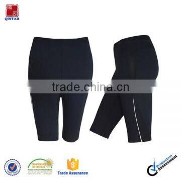 Wholesale Polyester/Spandex Womens Custom Short Sport Pants/Compression Pants Elastic Band Pants