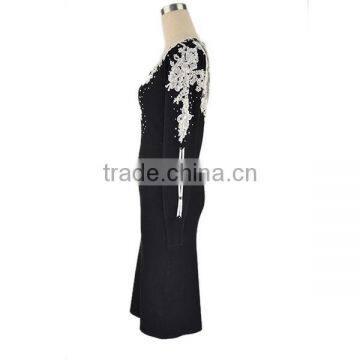 Latest Dress Designs Apparel Sexy Dress Woman Cashmere Sweater photo-3