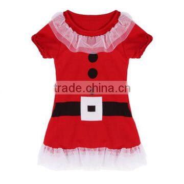 Girls Lovely Short Sleeve Home Frilly Red 2 / 3 Year or 1-6 Years Old Baby Girl Dress photo-2