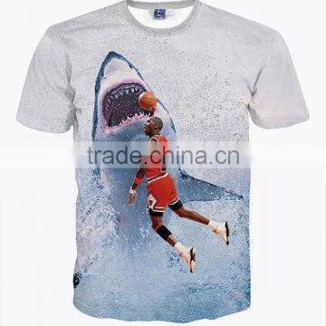 Wholesale 2016 hot sale custom made 3d printing t-shirt/3D t-shirt