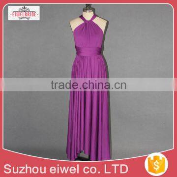 Chiffon Asymmetrical Neck Evening Dress Elegant