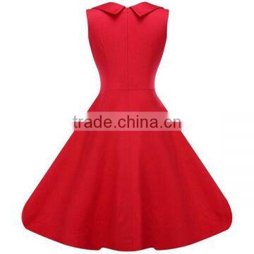 Walson Women Retro Popular Party Dresses Lady Tube Short V-neck Mini Casual Clothing Pinup Hip Hop Vintage Dress photo-2