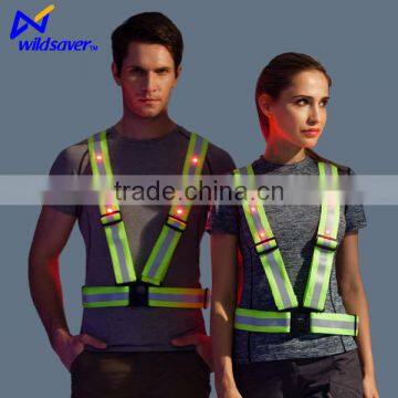 Alibaba China New Design Led Hi Visibility Vest safety dark night