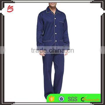 Wholesale custom men pajamas Satin Stripe pyjamas set family sleepwear made in China