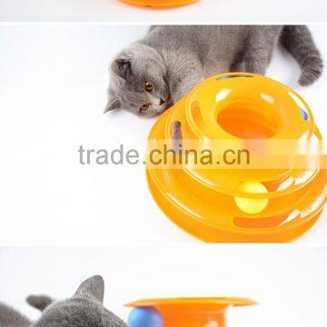 Whosale Crazy Cat Toy Three-Layer Turntable Cat Cat Ball photo-4