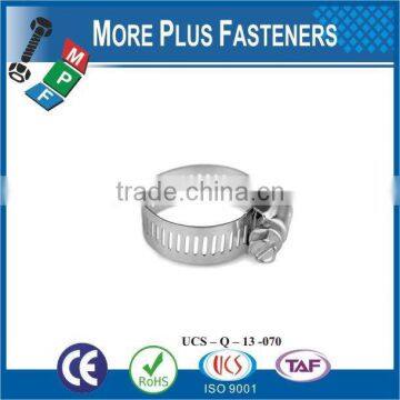 Made in Taiwan Stainless Steel german type hose clamp small hose clamps heavy torque