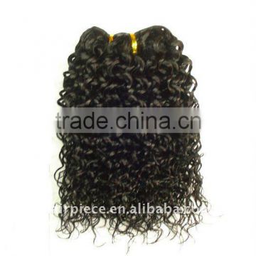 Afro kinky curly hair weaving extension/India human hair