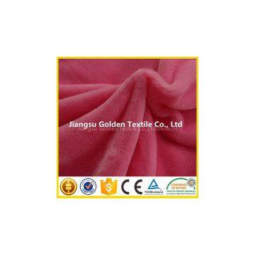 Hot selling popular waterproof 100% polyester plush fabric for bag