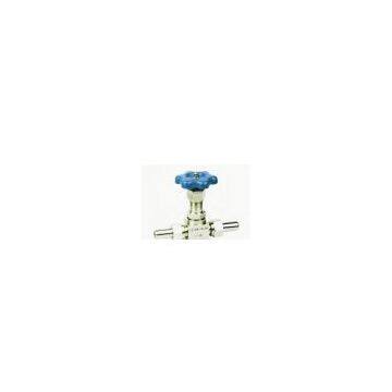 Outside thread needle valve