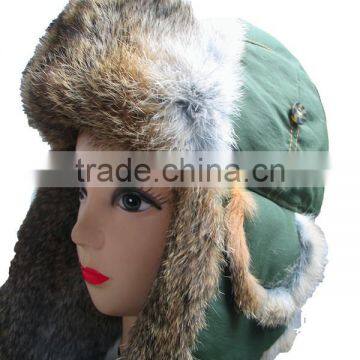 real rabbit fur winter warm snow winter hat