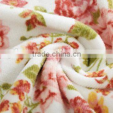 China Towel Factory Custom Flower Logo Terry Fabric Cotton Print Bath Towel photo-2